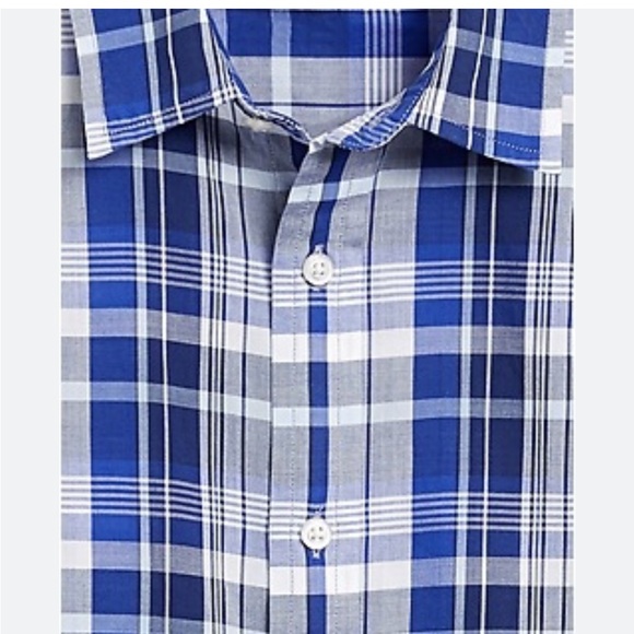 Banana Republic Blue Plaid Men's Shirt - Picture 7 of 7